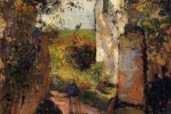 a-peasant-in-the-lane-at-hermitage-pontoise-1876