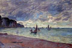 fishing-boats-by-the-beach-and-the-cliffs-of-pourville