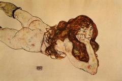 female-nude-lying-on-her-stomach-1917