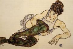 reclining-woman-with-green-stockings-adele-harms-1917