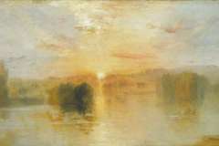 The Lake, Petworth, Sunset; Sample Study c.1827-8 Joseph Mallord William Turner 1775-1851 Accepted by the nation as part of the Turner Bequest 1856 http://www.tate.org.uk/art/work/N02701