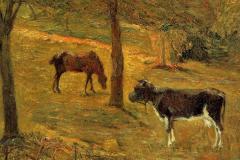 horse-and-cow-in-a-meadow-1885