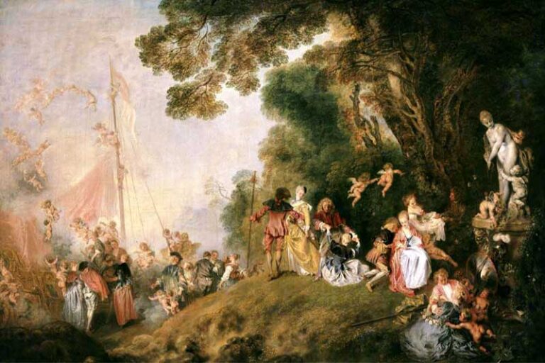Düşsel  mekanlarda resimler yapan Antoine Watteau
