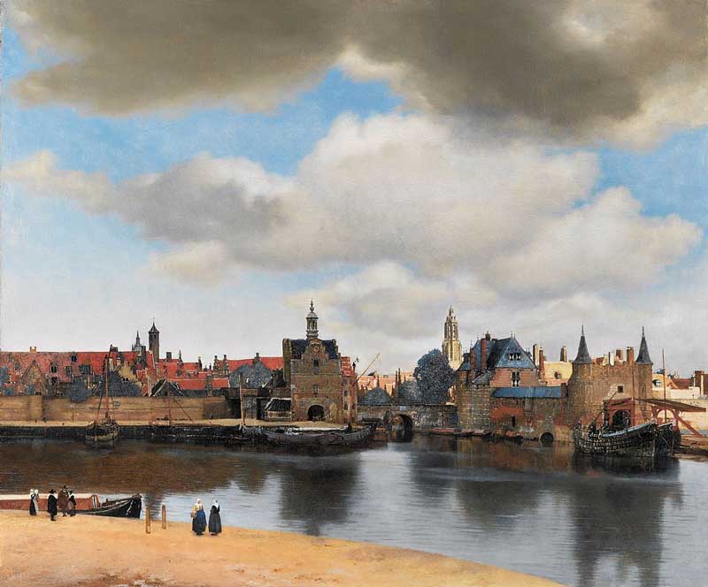 Vermeer'in Delft Manzarası tablosu