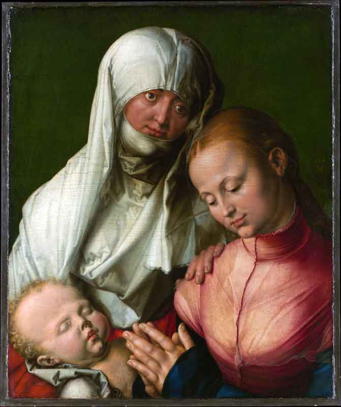 Dürer---Azize-Anna'yla-Bakire-Meryem-ve-Çoçuk-İsa---1519