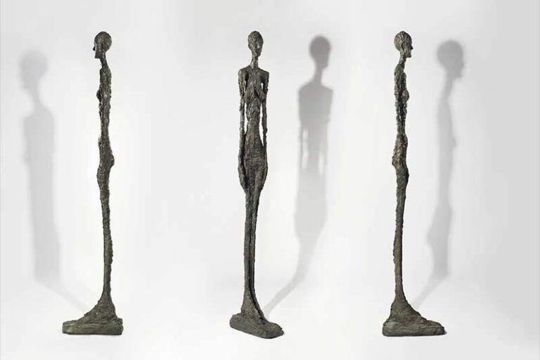 Ruhsal dünyasını ve insan kırılganlığını eserlerine yansıtan Sürrealist heykeltıraş  Giacometti