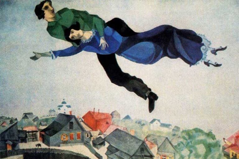 1. ve 2. dünya savaşını görmüş, yahudi kökenli Rus-Fransız ressam Marc Chagall
