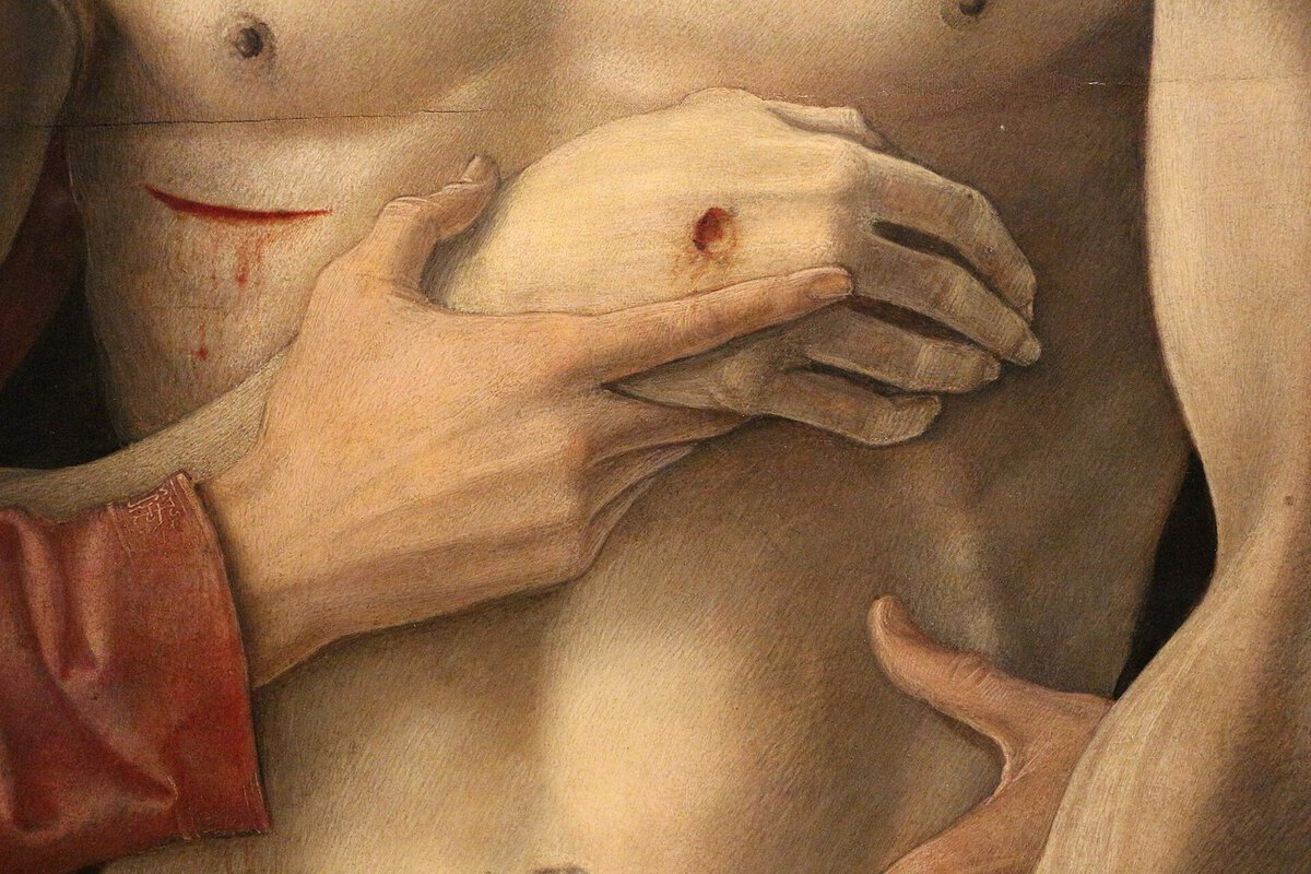 Bellini'nin Pietà tablosundan ayrıntı