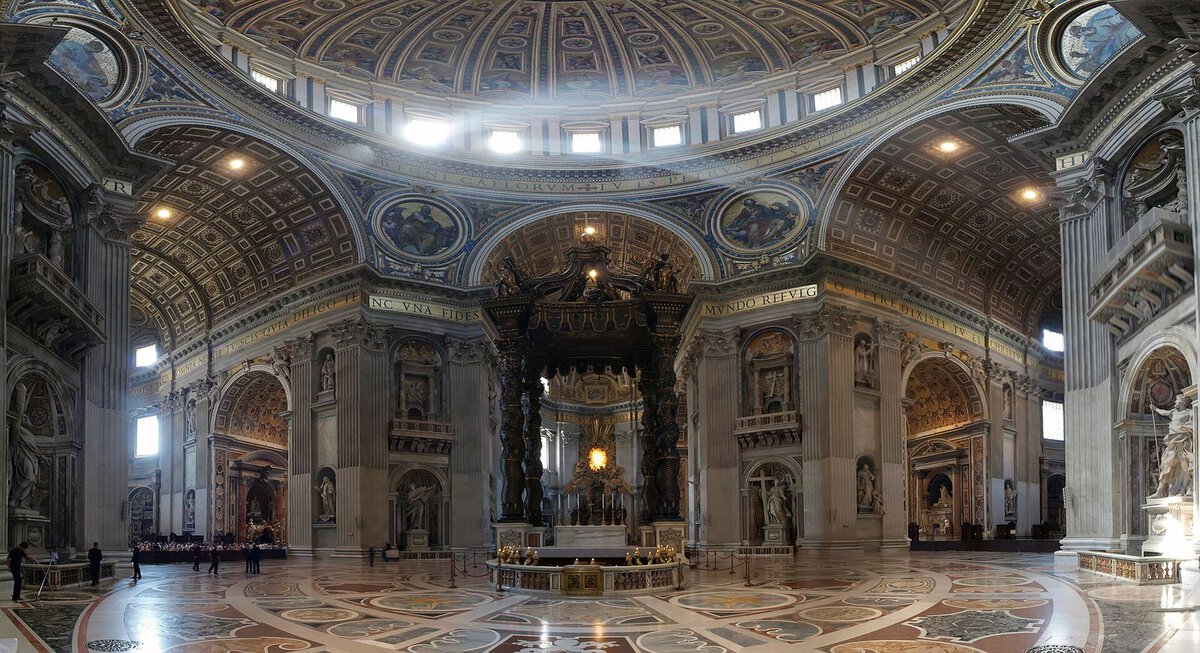 Bernini'nin Baldacchino'su: burmalı sütunlar üzerinde tunç gölgelik