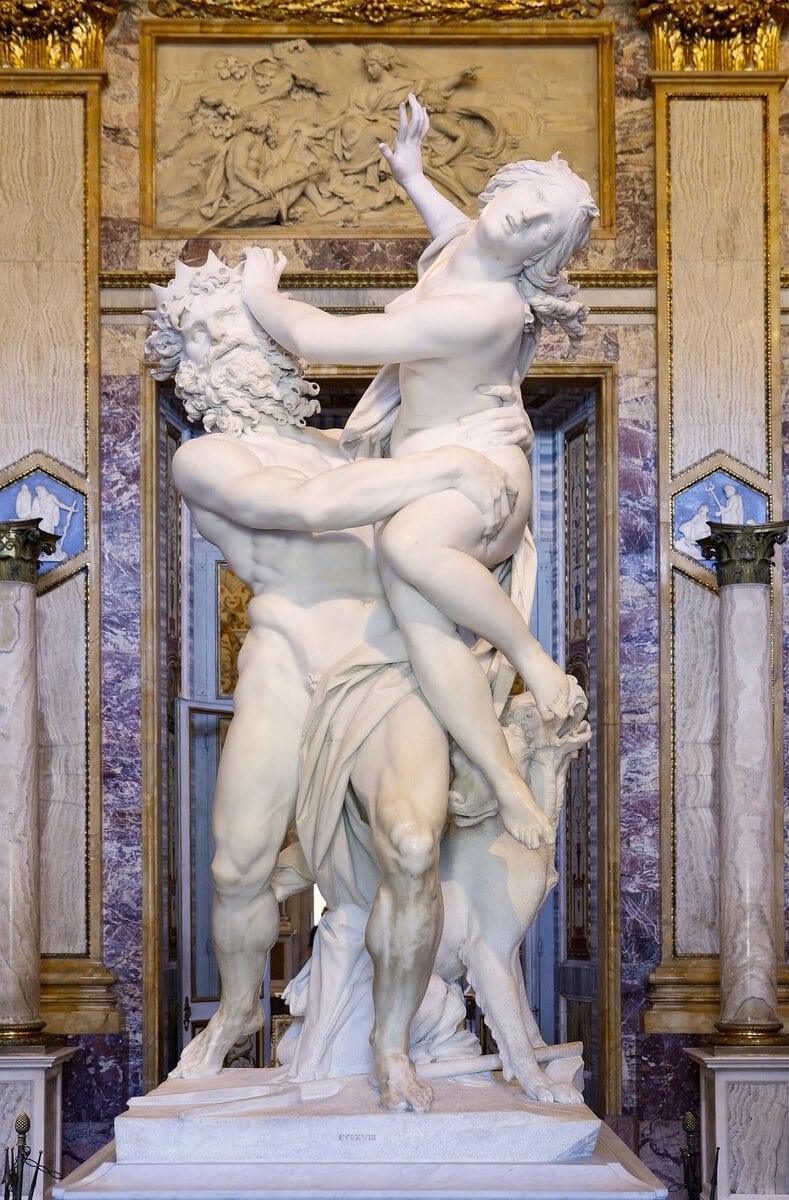 Bernini'nin Proserpina'nın Kaçırılışı heykeli: mermere gömülen parmaklar