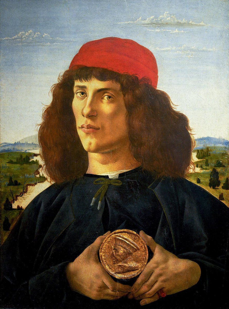 Botticelli'nin Madalyonlu Genç Adam Portresi