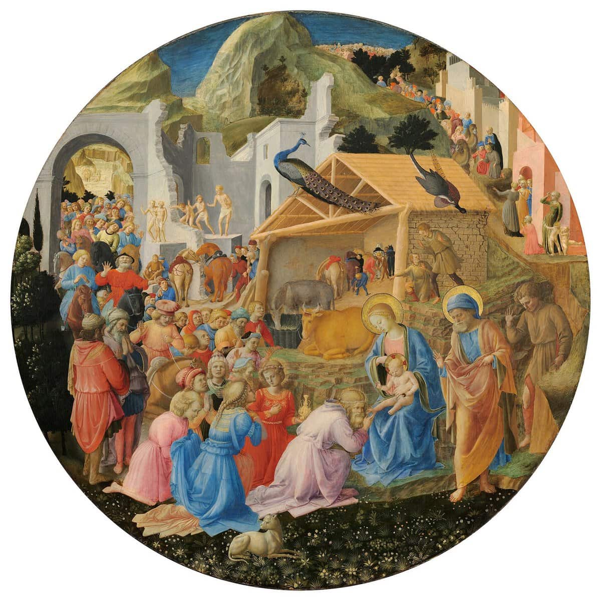 Botticelli'nin Müneccim Kralların Tapınması tablosu: Medici ailesinin yer aldığı kalabalık sahne