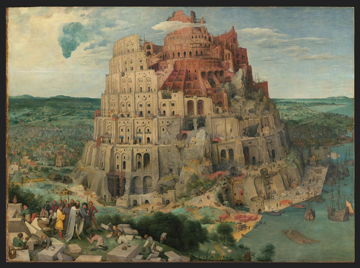Bruegel'in Babil Kulesi tablosu: spiral biçimde yükselen dev yapı