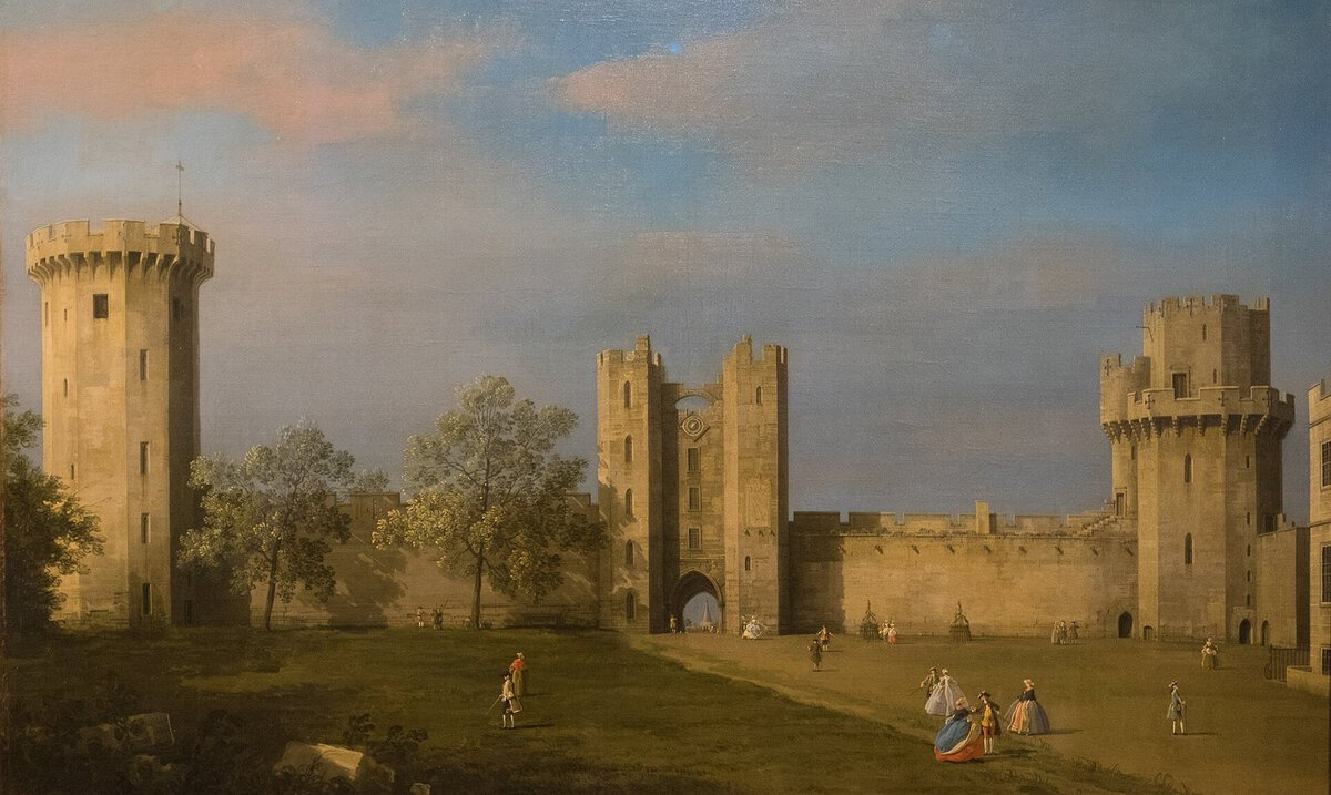 Canaletto'nun Warwick Kalesi manzarası