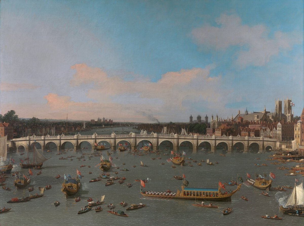 Canaletto'nun Westminster Köprüsü tablosu