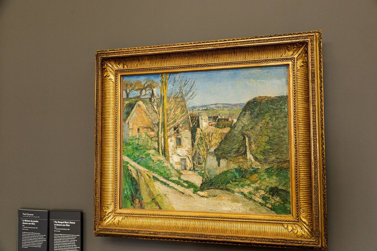Cezanne'ın Asılan Adamın Evi tablosu: Auvers'de köy manzarası