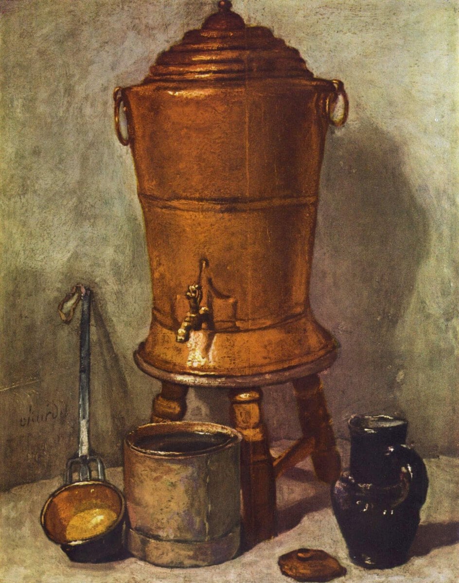 Chardin'in Bakır Su Kabı natürmortu