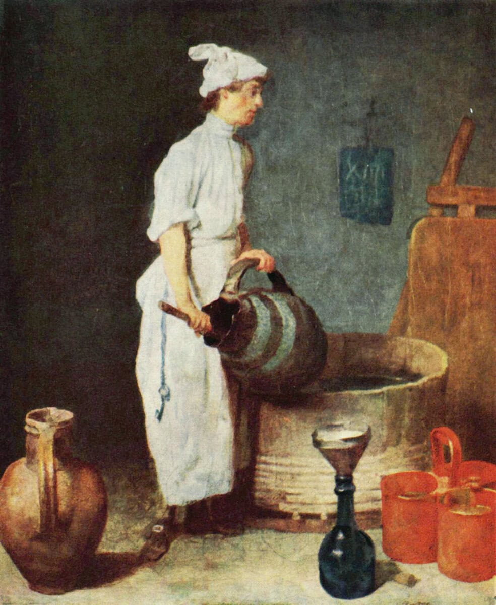 Chardin'in Gözlüklü Otoportresi: başörtüsü ve gözlükle yaşlı ressam