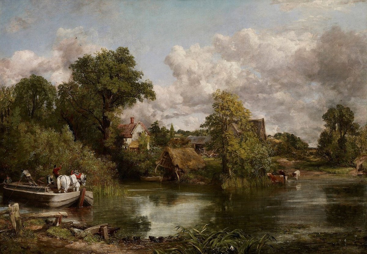 Constable'ın Beyaz At tablosu: salla taşınan at