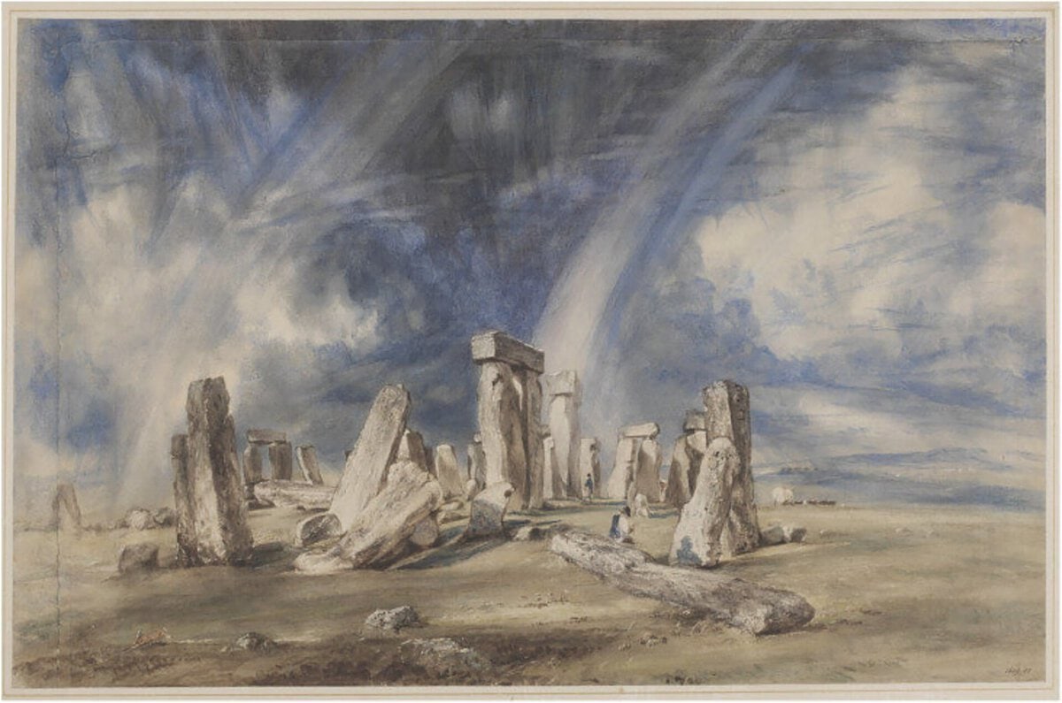 Constable'ın Stonehenge suluboyası