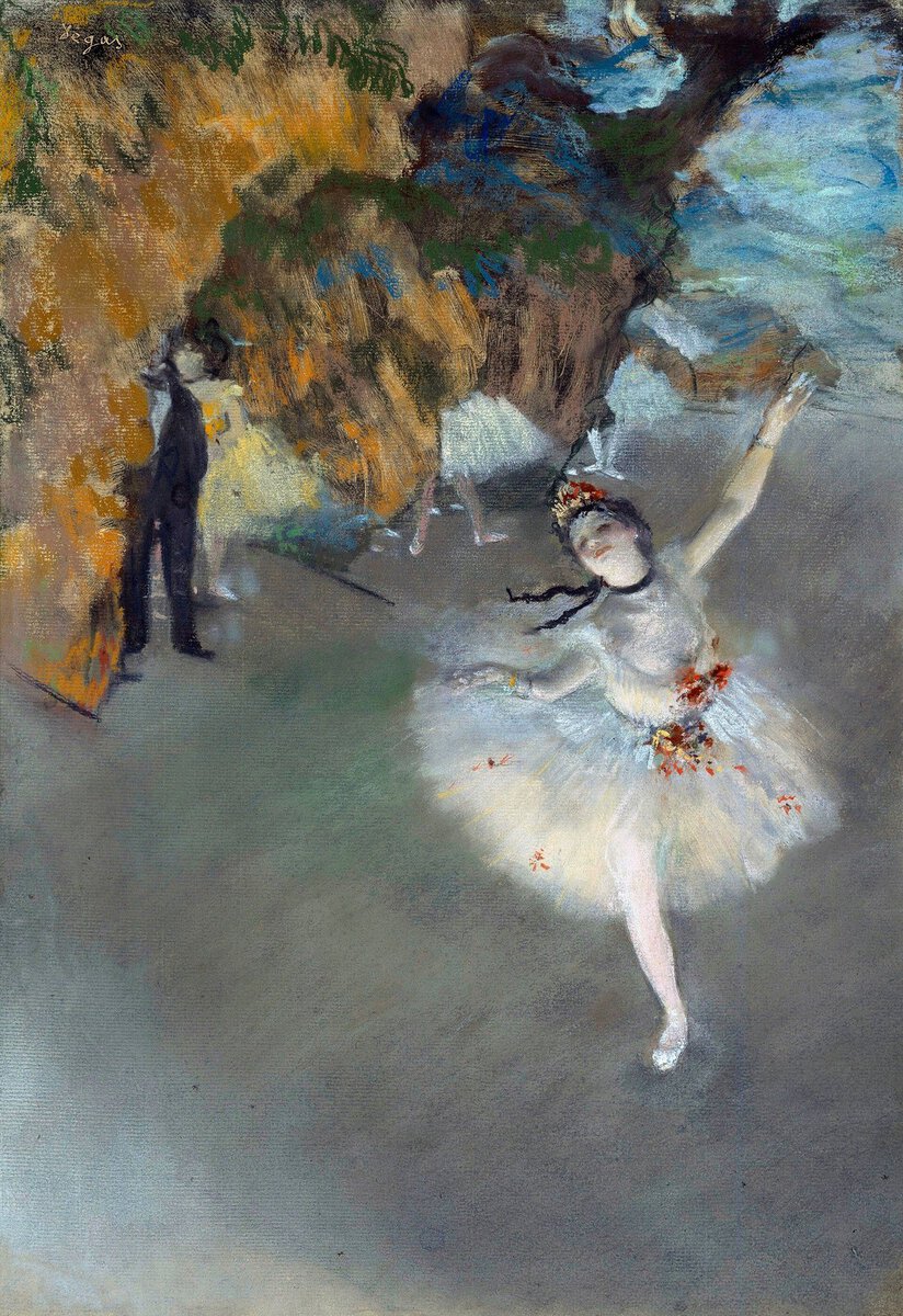 Degas'nın Yıldız tablosu: sahne ışığında dönen balerin