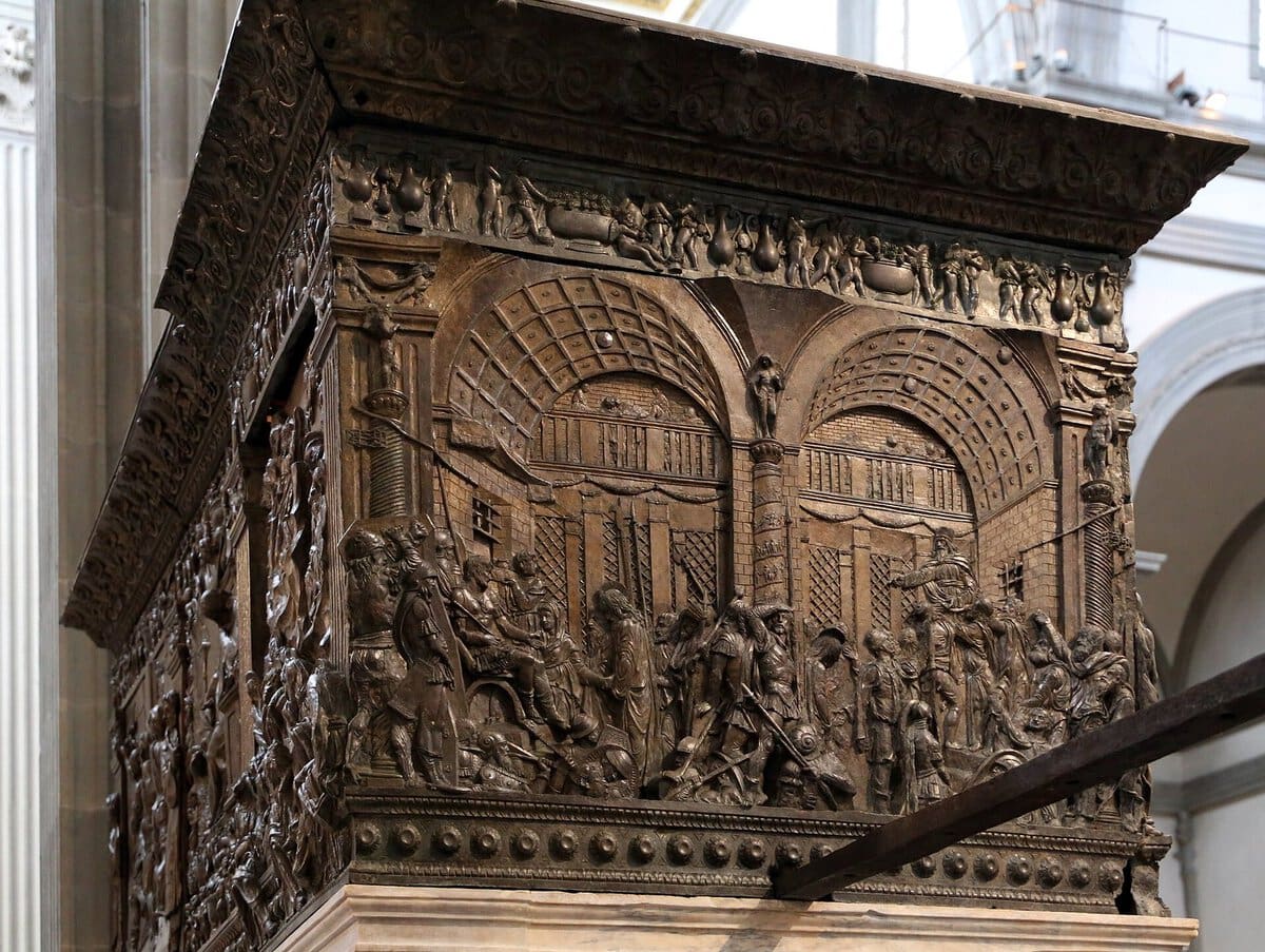 Donatello'nun San Lorenzo minberlerinden bir bölüm