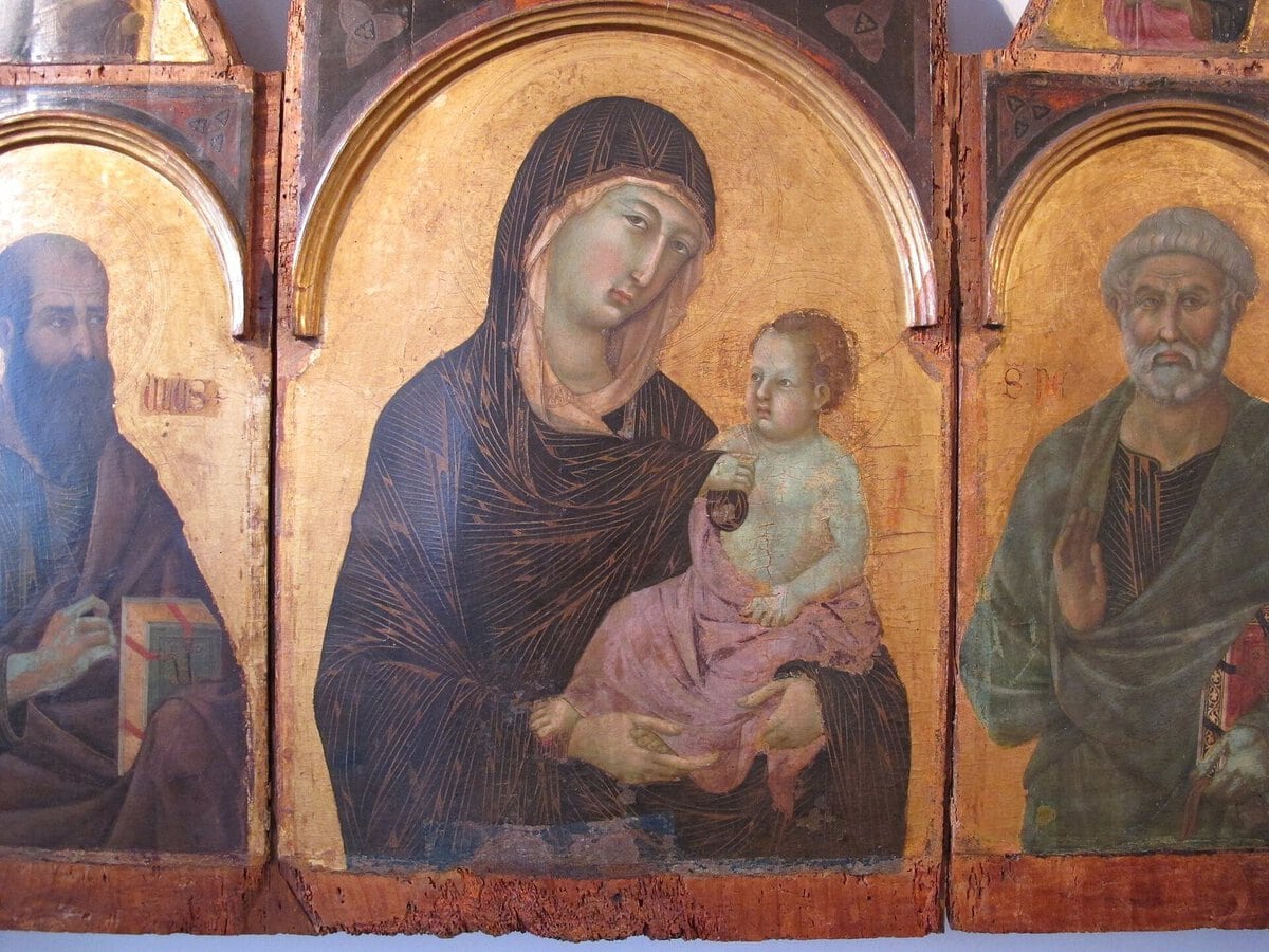 Duccio'nun Meryem ve Azizler poliptiği