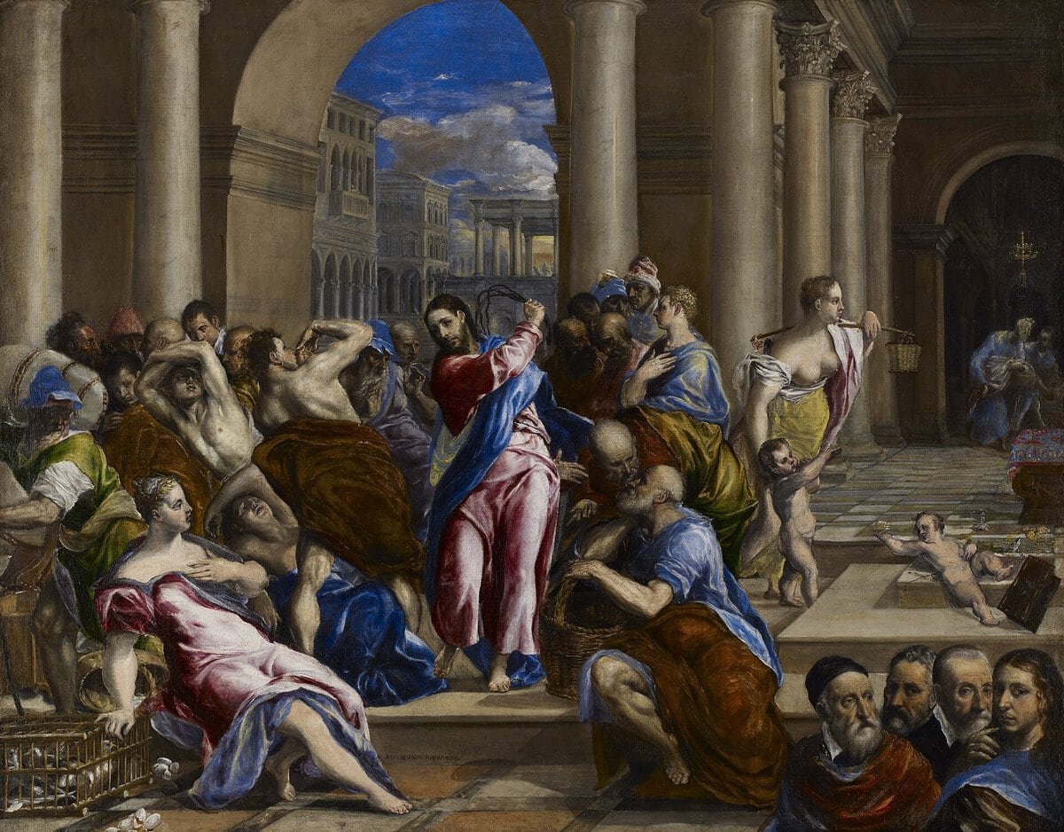 El Greco'nun Tüccarların Tapınaktan Kovulması tablosu