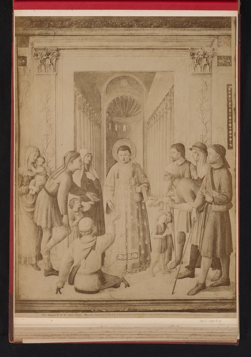 Fra Angelico'nun Niccolina Şapeli freskinden bir bölüm