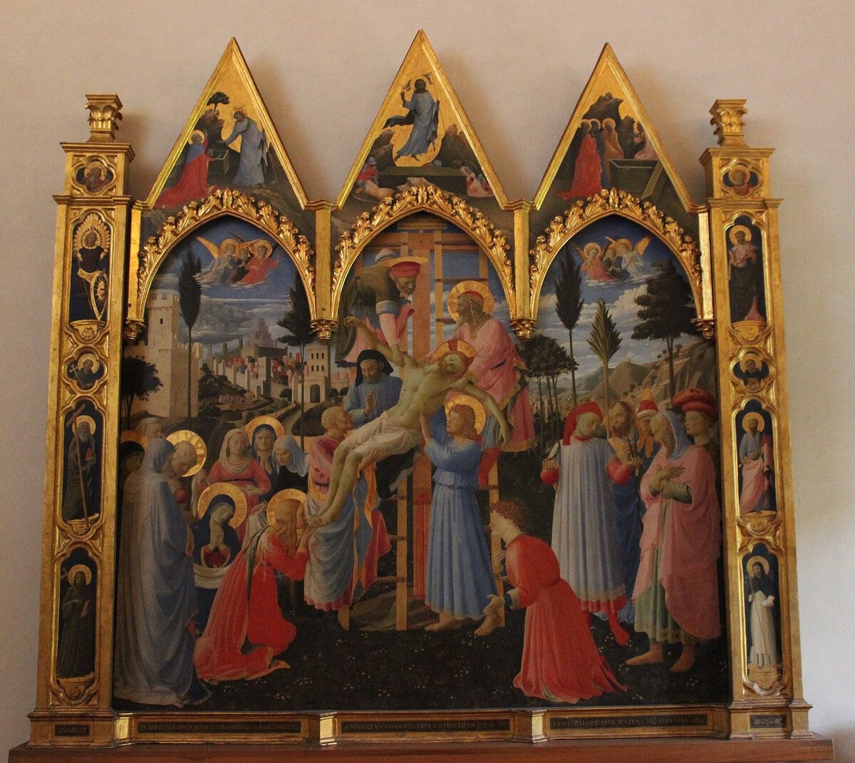 Fra Angelico'nun İndiriliş tablosundan ayrıntı