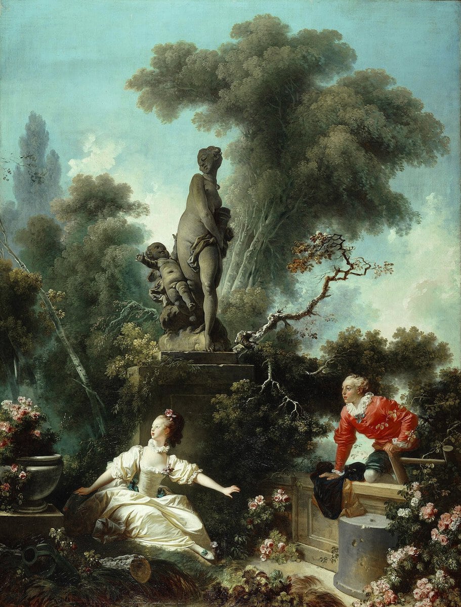 Fragonard'ın Aşkın Serüveni dizisinden bir pano