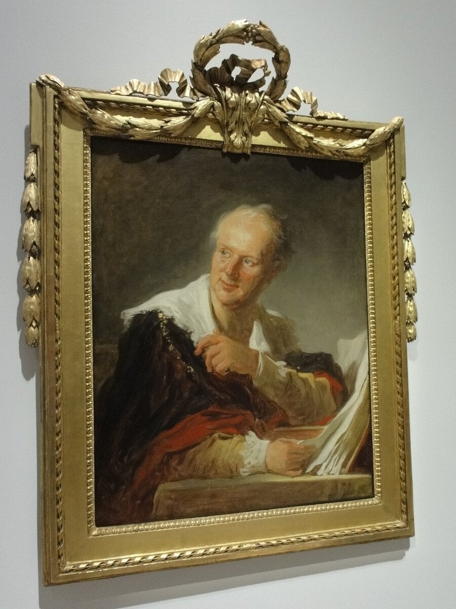 Fragonard'ın Diderot portresi olarak bilinen tablosu
