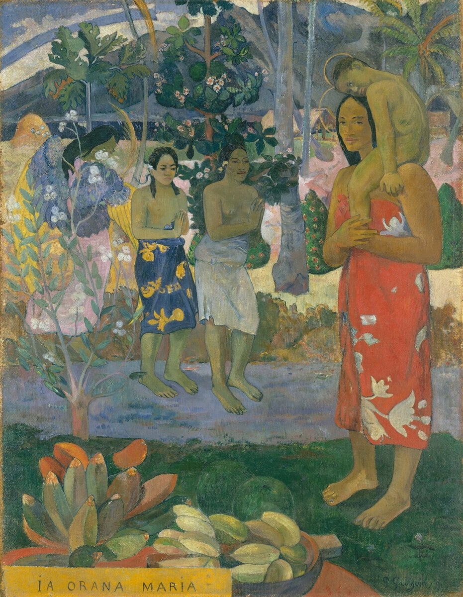 Gauguin'in Ia Orana Maria tablosu: Tahiti'de Meryem ve çocuk İsa