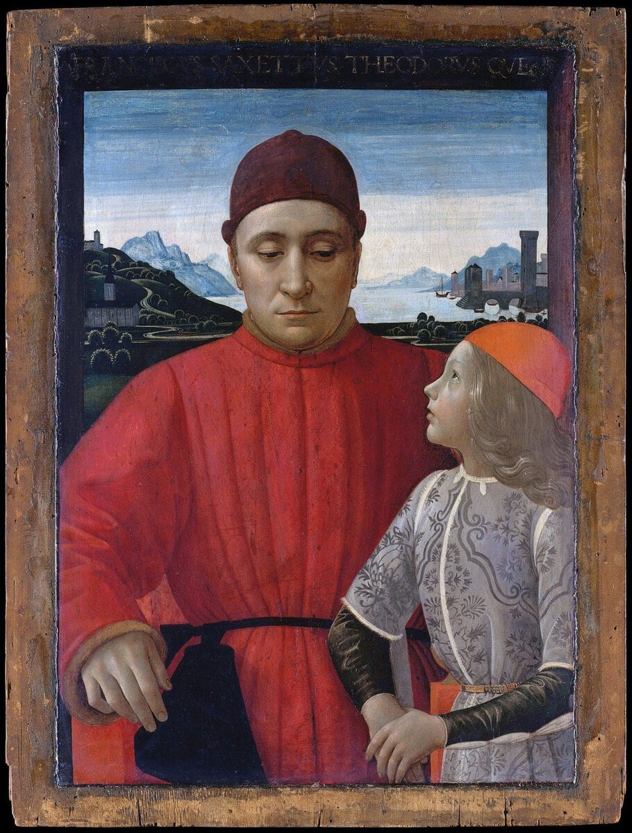 Ghirlandaio'nun Francesco Sassetti ve Oğlu Teodoro Portresi
