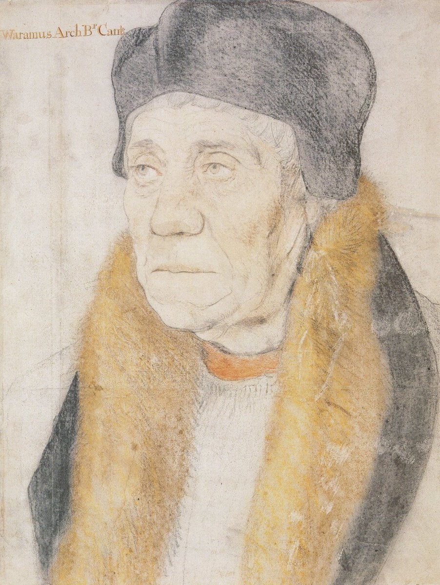 Holbein'in portre çizimlerinden biri: Başpiskopos William Warham