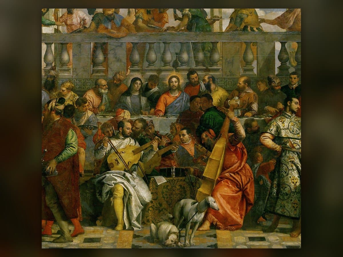 Veronese, Kana'daki Düğün, müzisyenler ve İsa