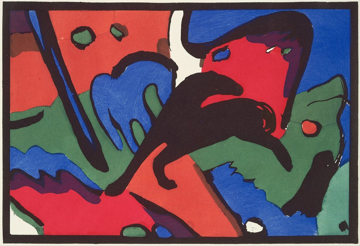 Kandinsky'nin Mavi Atlı tablosu