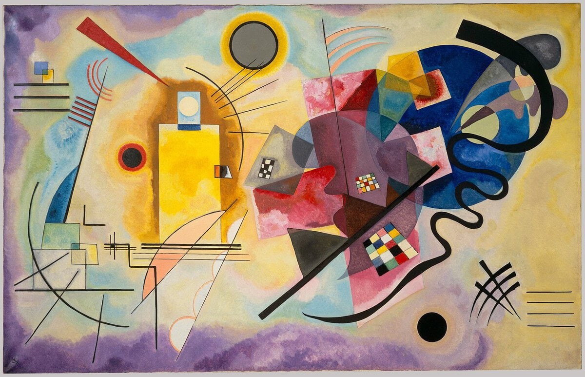 Kandinsky'nin Sarı-Kırmızı-Mavi tablosu