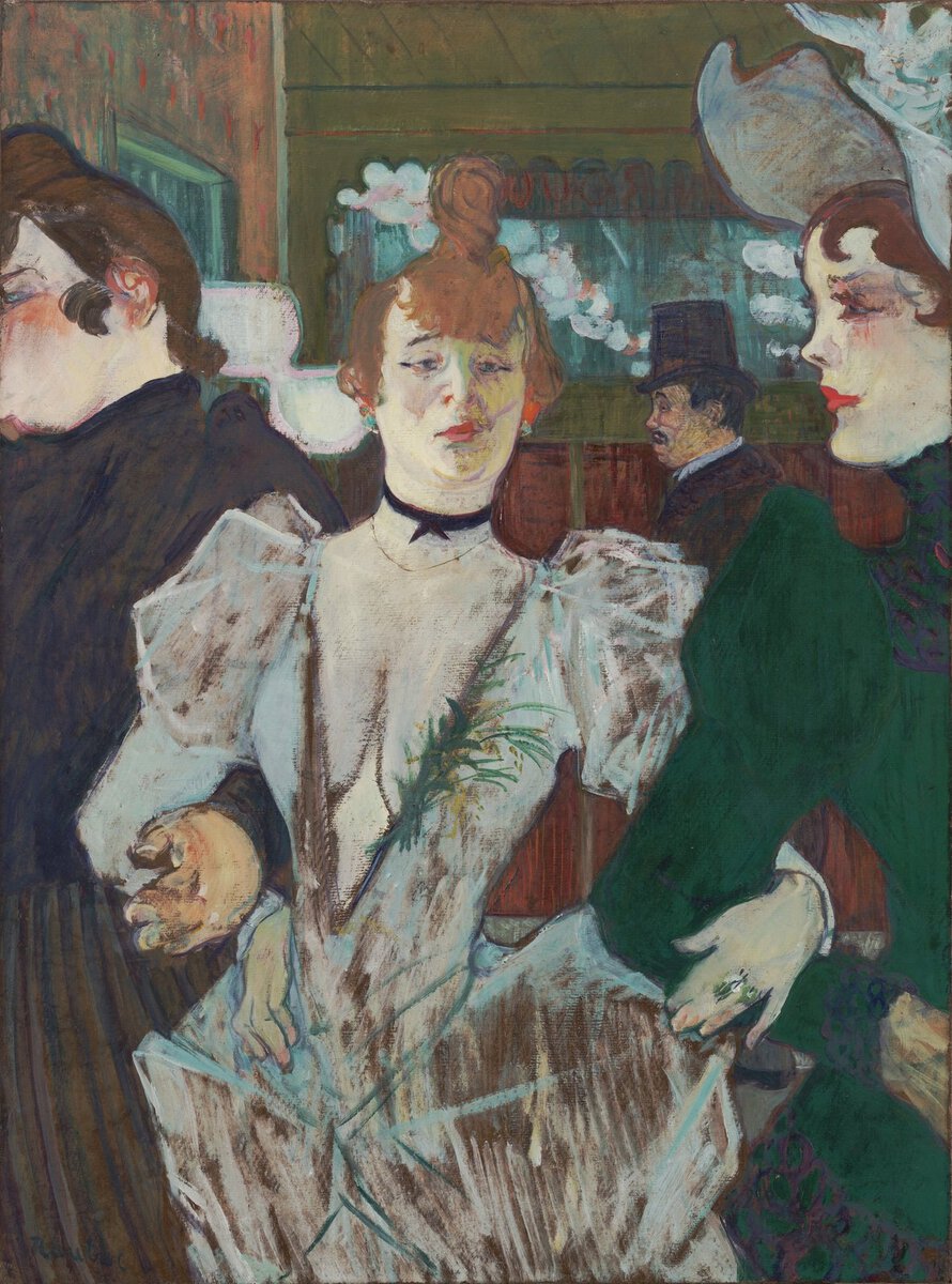 Lautrec'in La Goulue Moulin Rouge'a Girerken tablosu