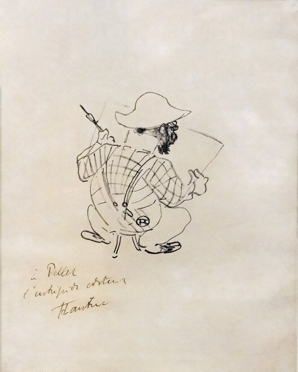 Toulouse-Lautrec'in karakalem portresi