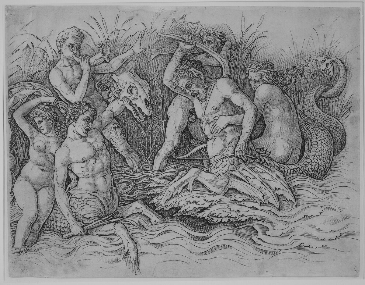 Mantegna'nın gravürlerinden Deniz Tanrılarının Savaşı