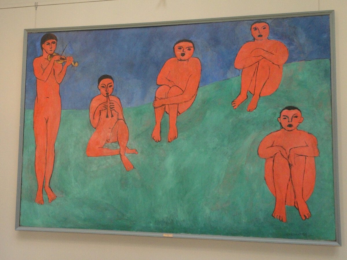 Ermitaj Müzesi'nde sergilenen Matisse'in Müzik tablosu
