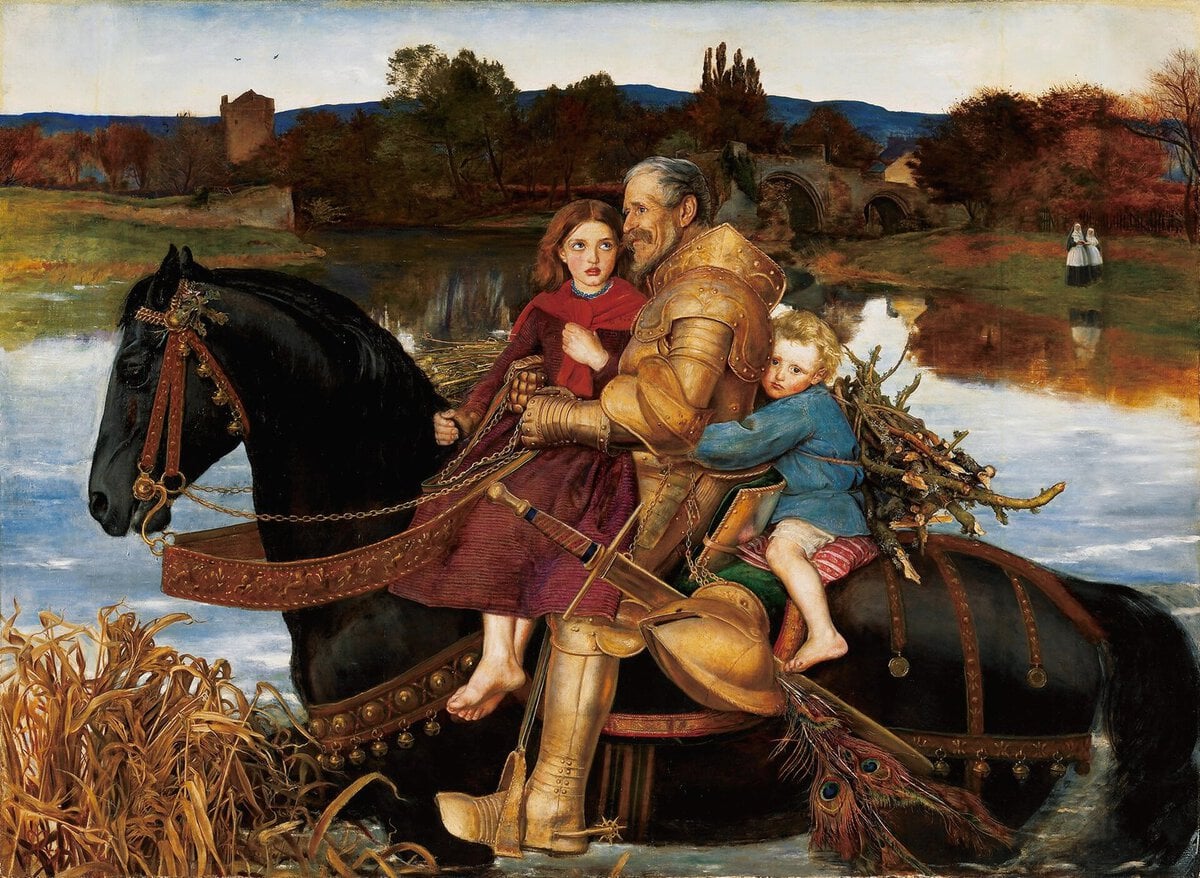 Millais'nin Sir Isumbras Geçitte tablosu