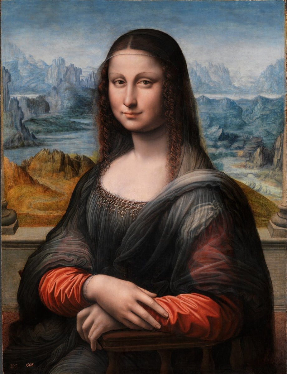 Prado Müzesi'ndeki Mona Lisa'nın restore edilmiş atölye kopyası, canlı renkleriyle