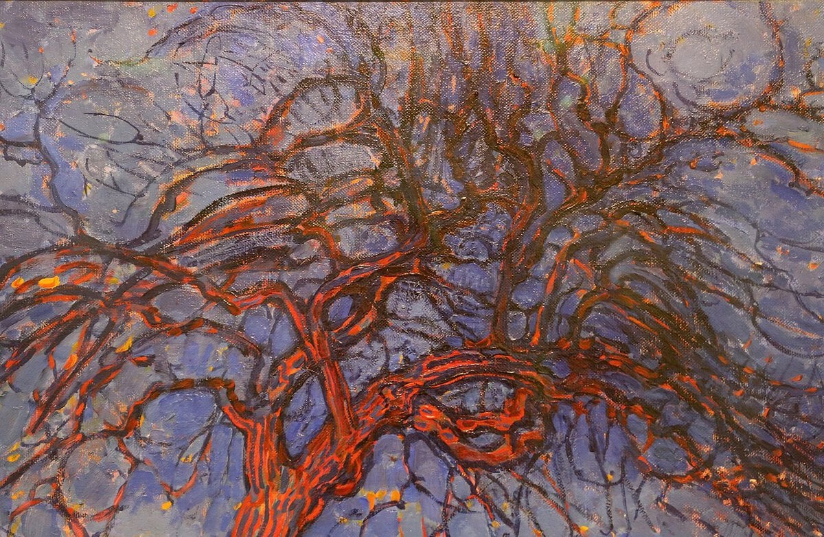 Mondrian'ın Akşam: Kırmızı Ağaç tablosu