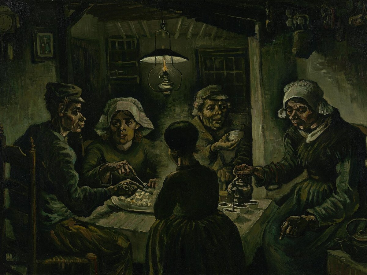Patates Yiyenler: Van Gogh’un İlk Büyük Tablosu Neden Bu Kadar Karanlık?