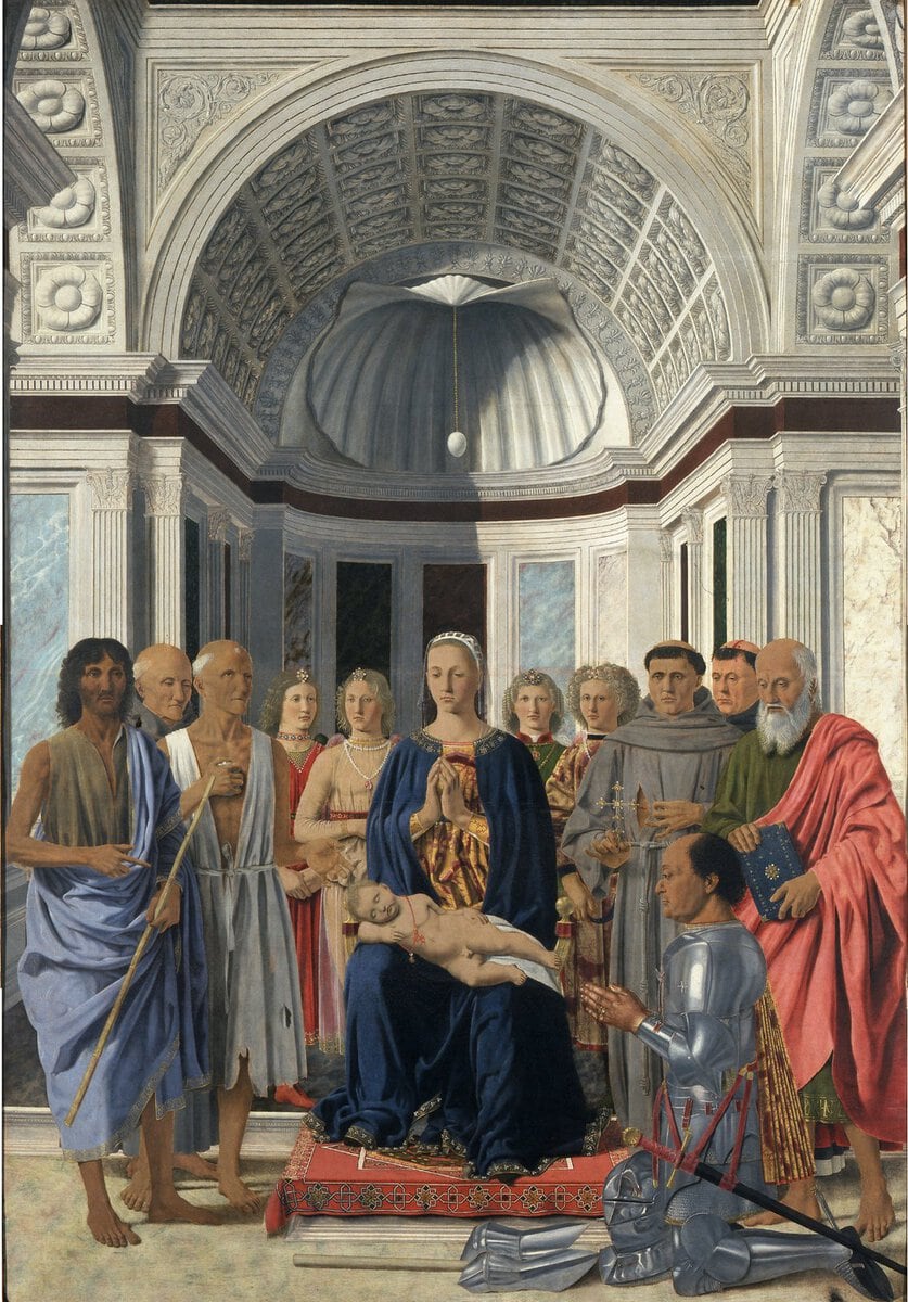 Piero'nun Brera Madonnası: kubbeden sarkan yumurta