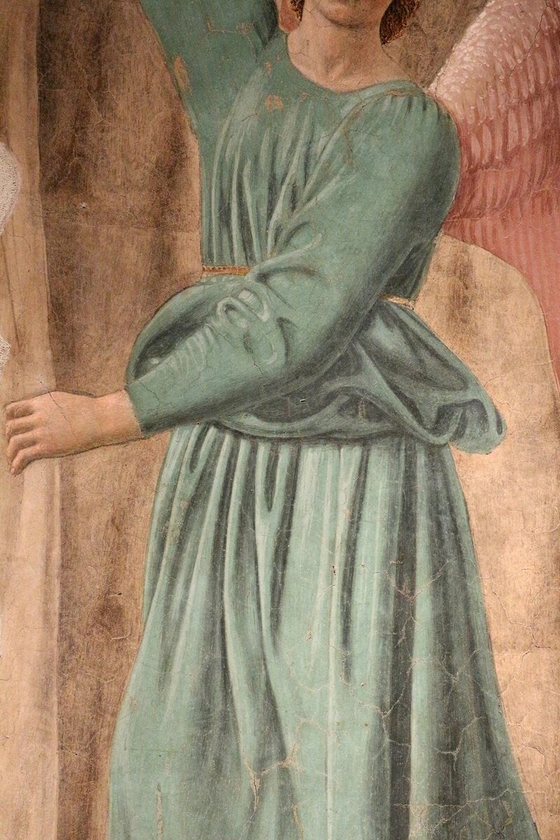 Piero'nun Madonna del Parto freski: hamile Meryem