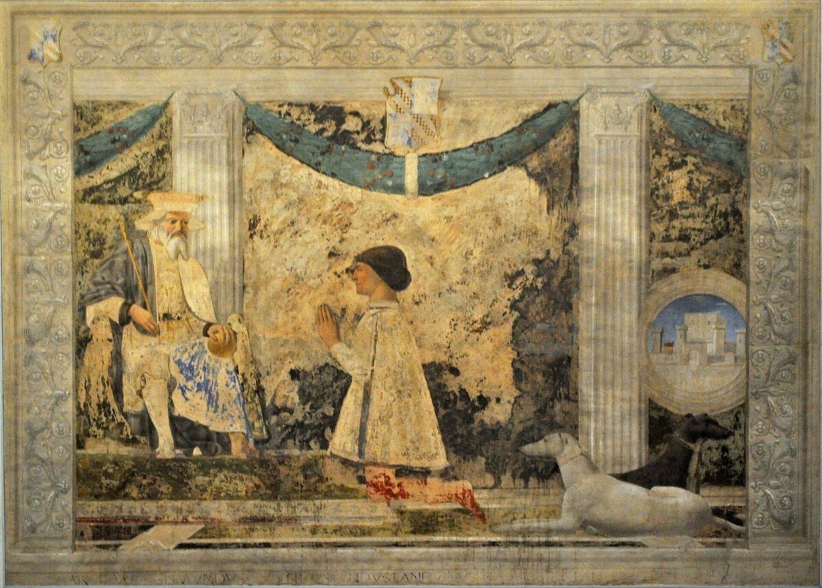 Piero'nun Sigismondo Malatesta ve Aziz Sigismund freski