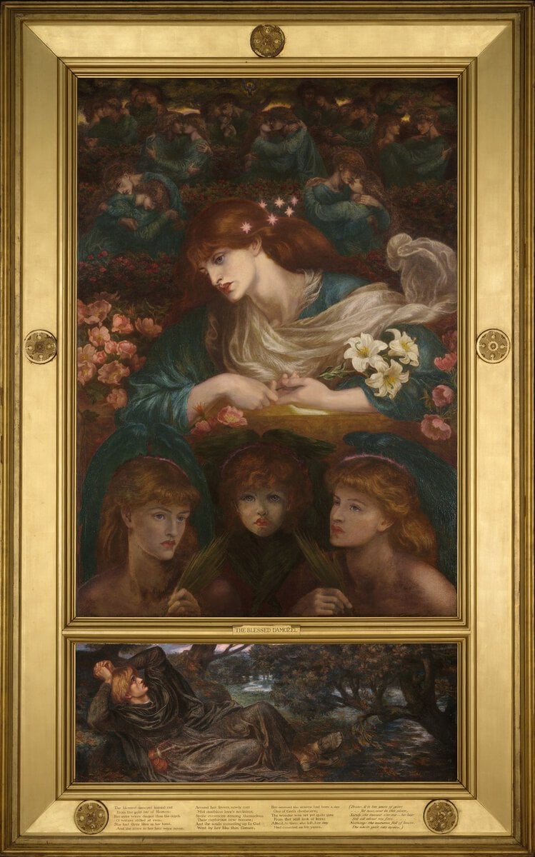 Rossetti'nin Kutsanmış Kız tablosu
